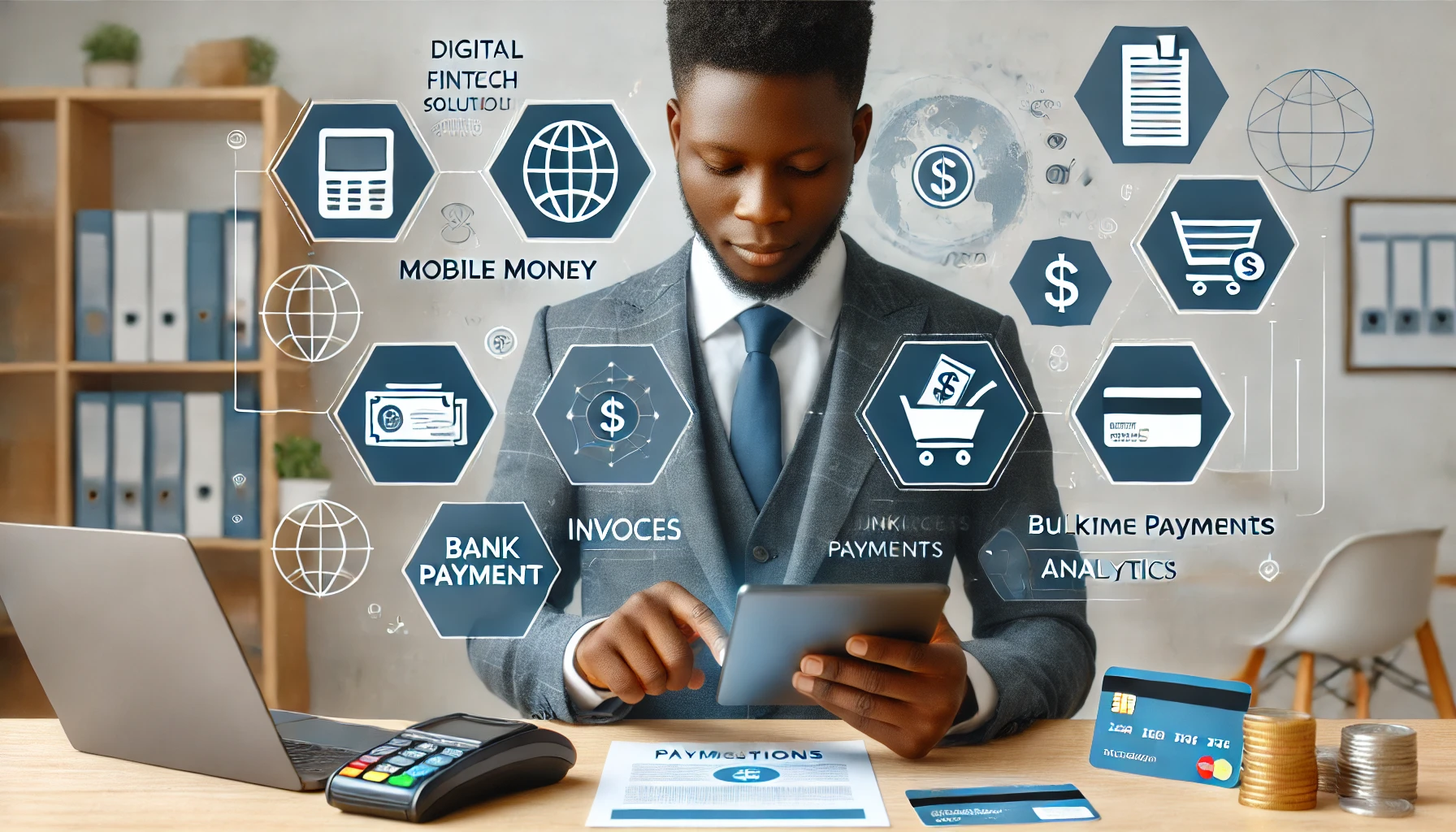 NdelPay business dashboard showing payment analytics and transaction history